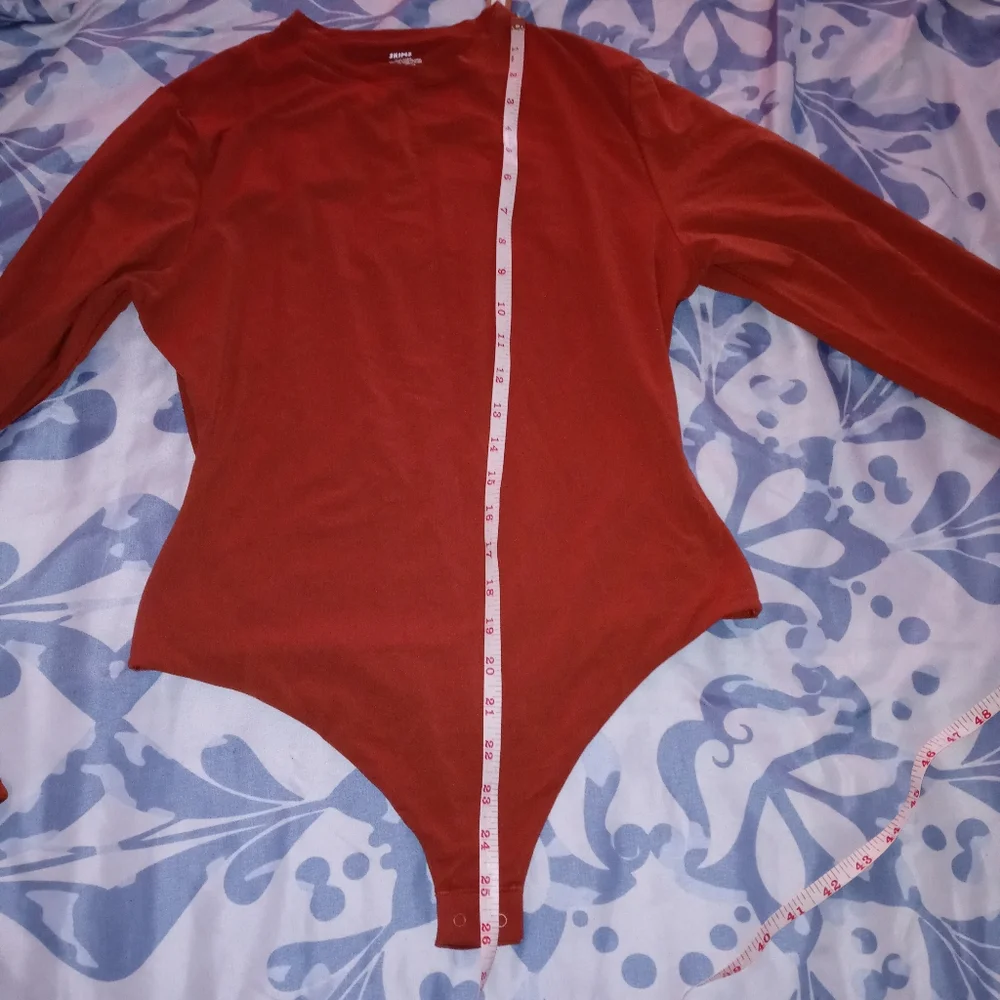 SKIMS Long Sleeve Crew Neck Bodysuit Size XL - Picture 7 of 11